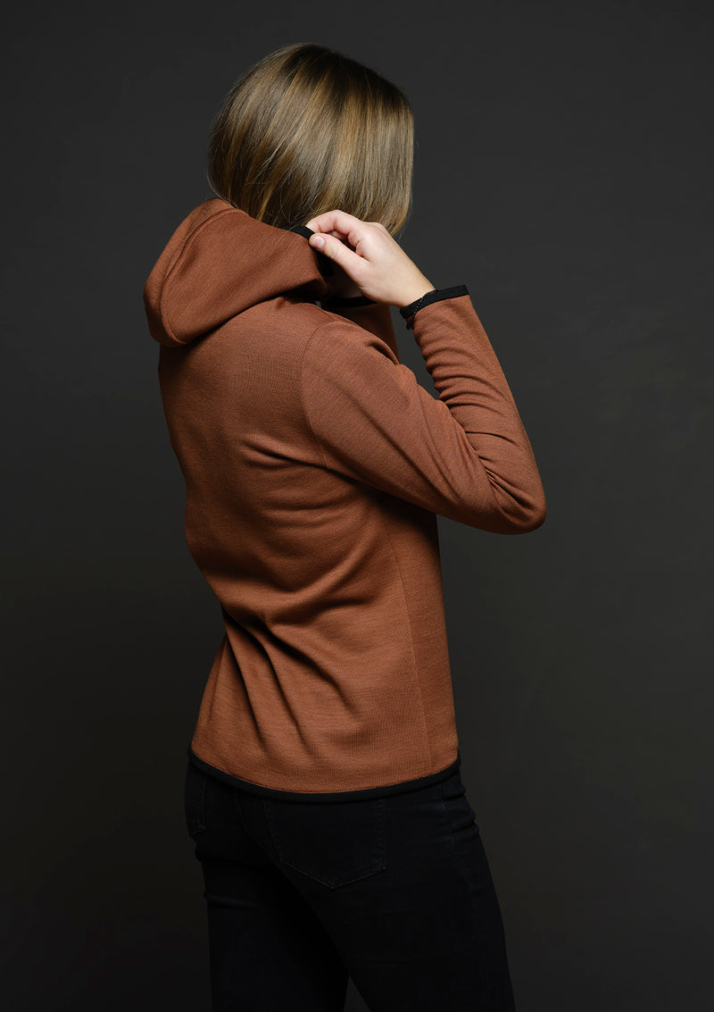 Virgi hoodie ginger brown