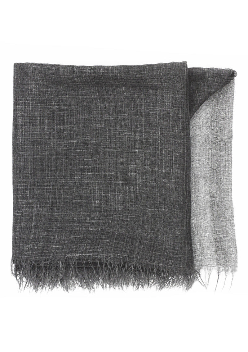 Air cashmere voil scarf grey melange