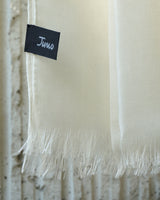 Air cashmere stole off-white ivory bianco