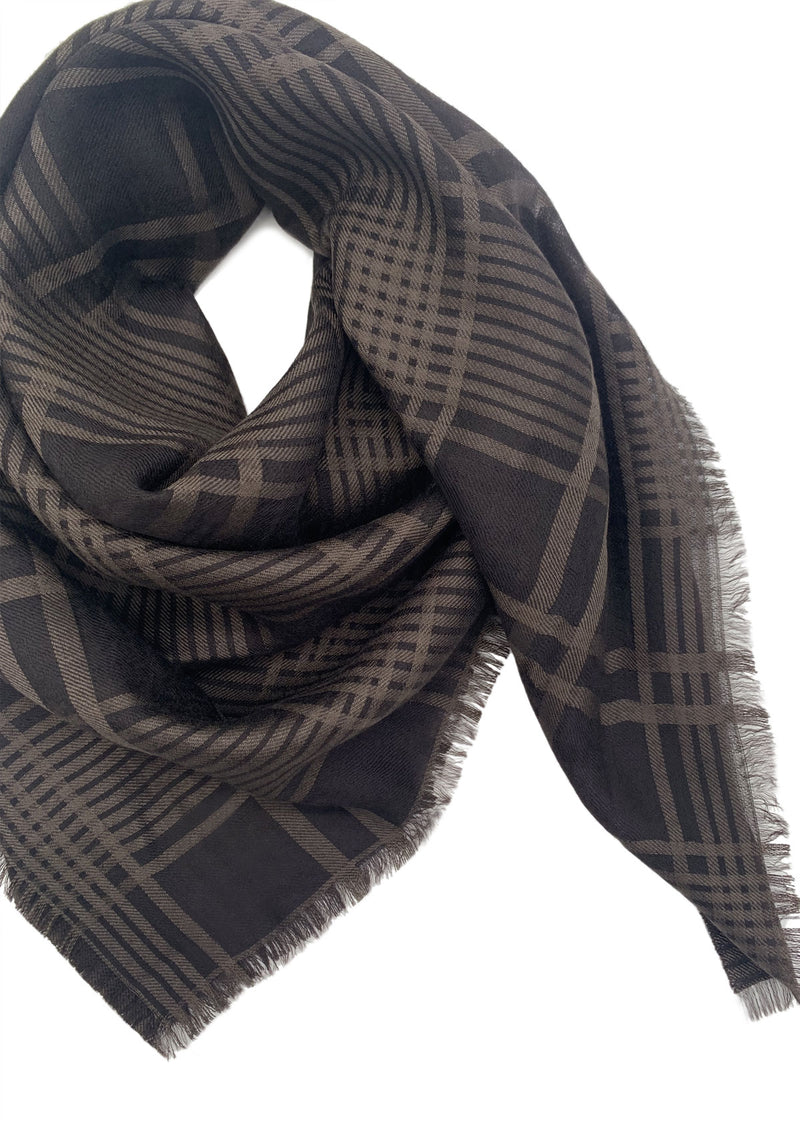 Air scarf | Brown check