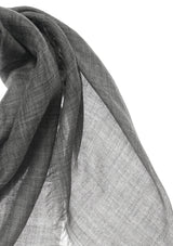 Air cashmere voil scarf grey