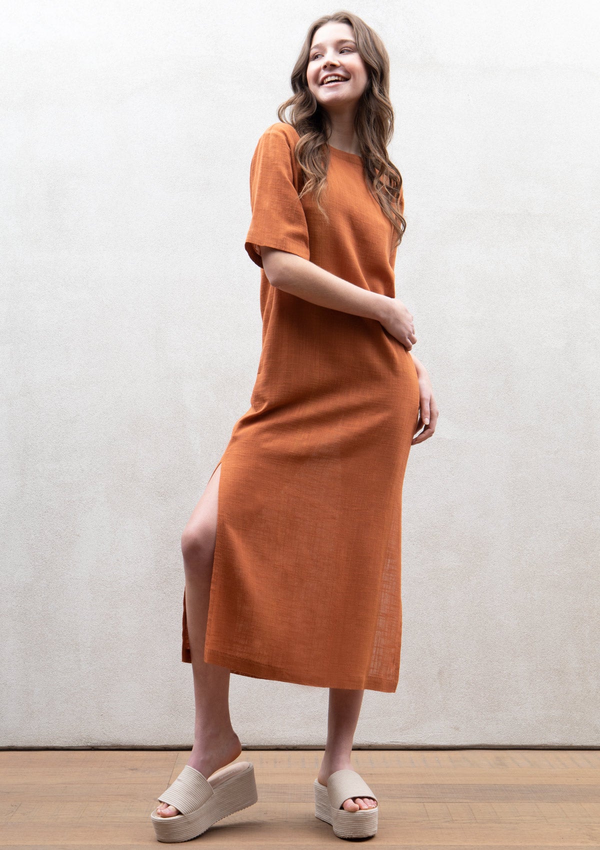 Rib long dress